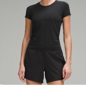 Lululemon Black Athletic Top Short Sleeve